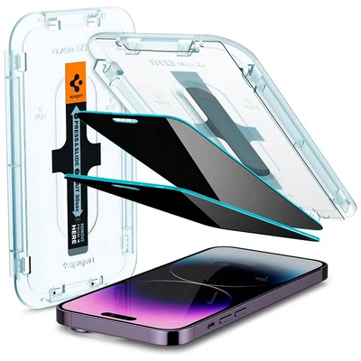 Spigen Glass EZ Fit Privacy 2 Pack - iPhone 14 Pro Max