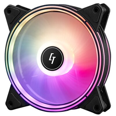 CHIEFTEC Ventilátor NF-1225RGB, 12cm, ARGB LED, fekete