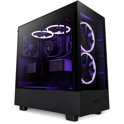 NZXT H5 Elite Fekete (Táp nélküli) ablakos MATX ház