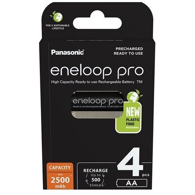 Panasonic Eneloop BK-3HCDE/4BE AA 2500mAh ceruza akku 4db/csomag