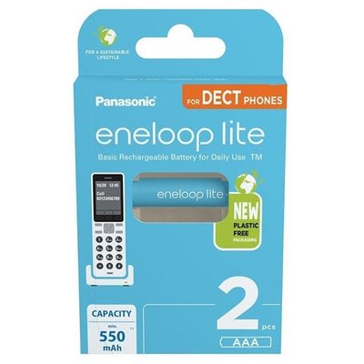 Panasonic Eneloop BK-4LCCE/2DE AAA 550mAh mikro ceruza akku 2db/csomag