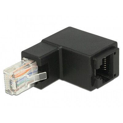 DELOCK Átalakító RJ45 plug L alakú > RJ45 jack Cat.6 UTP