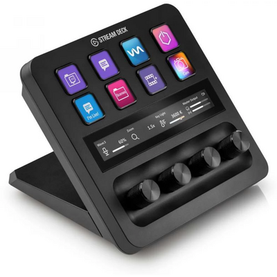 CORSAIR ELGATO STREAM DECK+, 8 Testreszabható LCD Billentyű, Audio mixer, LCD Érintőpanel, fekete