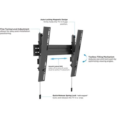 MULTIBRACKETS VESA falikonzol Super Slim, dönthető 400 MAX, 32-55"