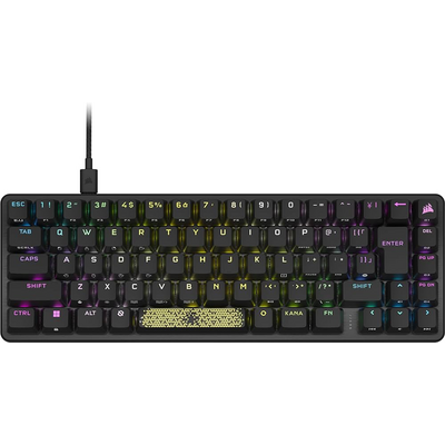 CORSAIR Vezetékes Billentyűzet Gaming, K65 PRO MINI RGB 65%, Optical-Mechanical, US, szürke