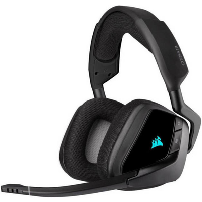 CORSAIR Vezeték Nélküli Headset, VOID RGB ELITE Wireless Premium Gaming, 7.1 Hangzás, RGB, fekete