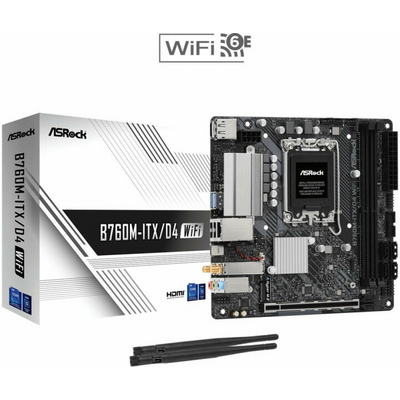 ASRock LGA1700 B760M-ITX/D4 WIFI alaplap