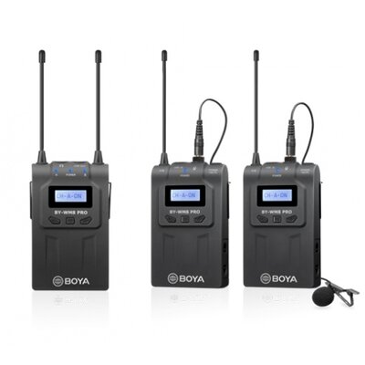 BOYA BY-WM8 Pro-K2 UHF vezetéknélküli dupla szett (1+2)