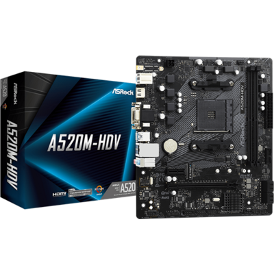 ASRock sAM4 A520M-HDV alaplap