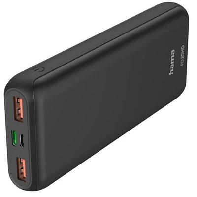 Hama 201663 PD20-HD 20000mAh fekete powerbank