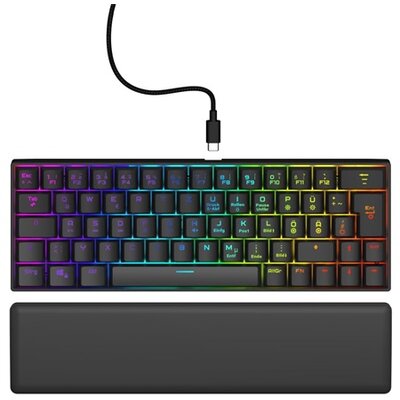 URAGE by Hama 217828 EXODUS 760TKL RGB (red switch) fekete mechanikus billentyűzet