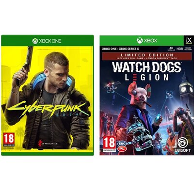 Cyberpunk 2077 (magyar felirattal) + Watch Dogs Legion Limited Edition Xbox One/Series játékcsomag