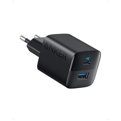 ANKER Hálózati Töltő, 323, 33W, USB-C, USB-A, EU, fekete - A2331G11