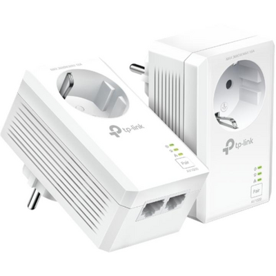 TP-LINK TL-PA7027P-KIT AV1000 2-Port Gigabit Pass-through Powerline Starter Kit