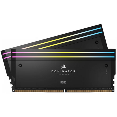 CORSAIR Memória DOMINATOR TITANIUM RGB DDR5 32GB 4800MHz CL30, INTEL (Kit of 2), fekete