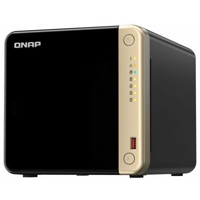 QNAP NAS 4 fiókos Celeron N5095 4x2,9 GHz, 8GB RAM, 2x2500Mbps, 1xHDMI 2xUSB3.2Gen2 - TS-464-8G