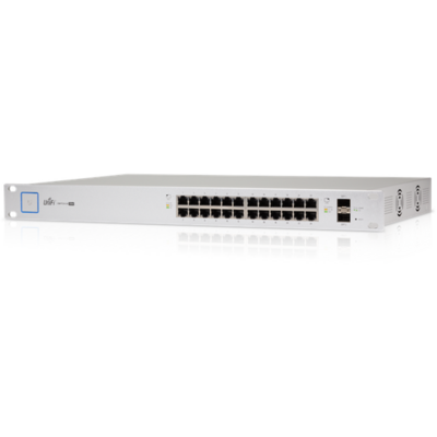 Ubiquiti UniFi Switch, 24x gigabit RJ45 PoE port max. 250W, 2xSFP port, rackbe szerelhető