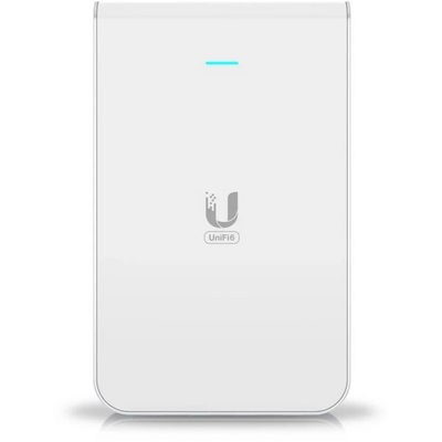 Ubiquiti UniFi 6 In-Wall access point, 802.11ax, 4x gigabites RJ45 port, beltéri, dobozos, (táp nélkül)