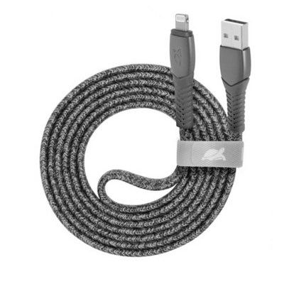 RivaCase Rivapower PS6108 GR12 ENG USB-A / Lightning nylon braided cable, 1,2m Grey