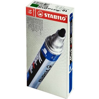 Stabilo Mark-4-All 10db/csomag zöld gömb hegyű alkoholos marker