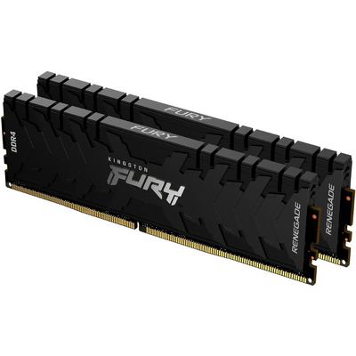 KINGSTON FURY Memória DDR4 32GB 3200MHz CL16 DIMM (Kit of 2) 1Gx8 Renegade Black