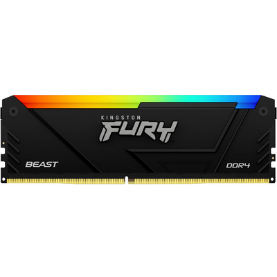 KINGSTON FURY Memória DDR4 16GB 3200MHz CL16 DIMM 1Gx8 Beast RGB