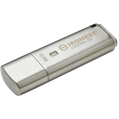 KINGSTON Pendrive 32GB, IronKey Locker+ 50 AES 256