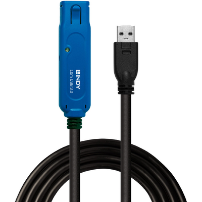 LINDY 10m USB 3.0 Active Extension Cable Pro Black