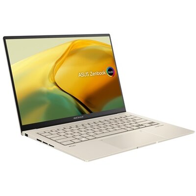 ASUS CONS NB ZenBook UX3404VA-M9043W 14,5" WQXGA+ GL, i7-13700H, 16GB, 1TB M.2, INT, WIN11H, Homok bézs