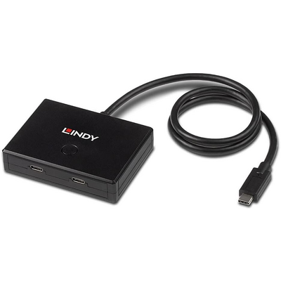 LINDY 2 Port USB 3.2 Gen 1 Type C Switch - bidirectional
