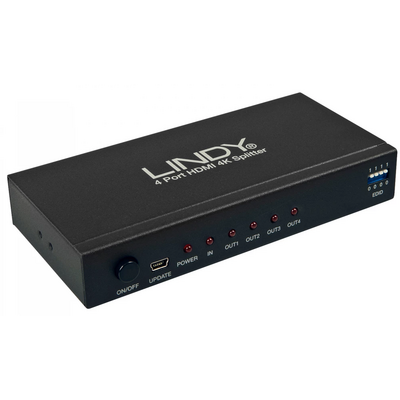 LINDY HDMI 4K Splitter 4 Port 3D, 2160p30