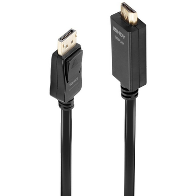LINDY 5m DisplayPort to HDMI 10.2G Cable