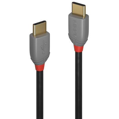 LINDY 2m USB 2.0 Type C Cable, Anthra Line