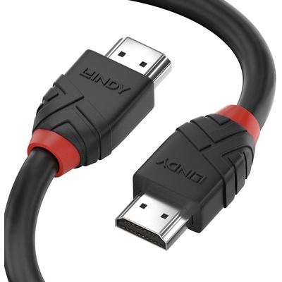 LINDY 2m High Speed HDMI Cable, Black Line