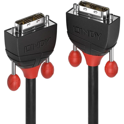 LINDY 3m DVI-D Single Link Cable, Black Line