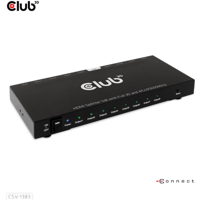 Club3D HDMI 2.0 UHD Splitter 8 ports