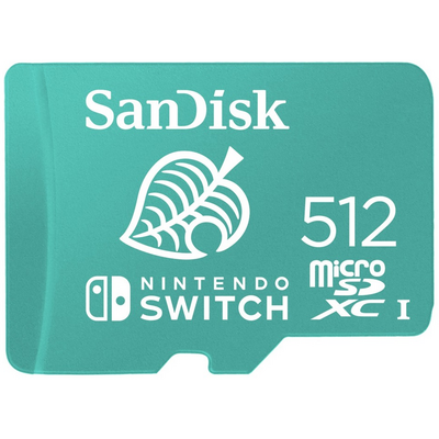 Sandisk 512GB SD micro (SDXC Class 10 UHS-I U3) Nintendo Switch memória kártya