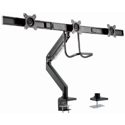 Gembird MA-DA3-03 Desk mounted adjustable monitor arm for 3 monitors 17"-27" Black