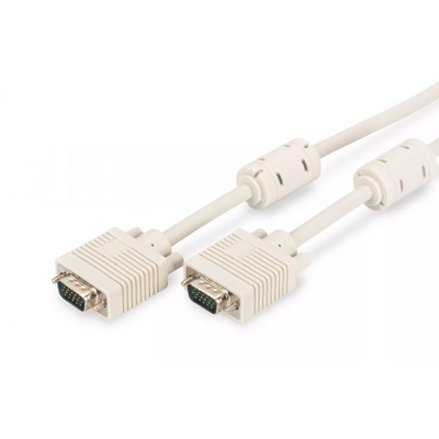 Assmann VGA Monitor connection cable, HD15 10m Beige