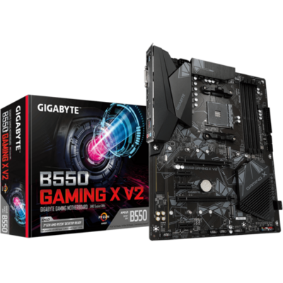 Gigabyte Alaplap - AMD B550 GAMING X V2 AM4 (B550, 4xDDR4 3200MHz, 2xPCI-E, RAID, 4xSATA3, 2xM.2, 6xUSB2.0, 6xUSB3.1)