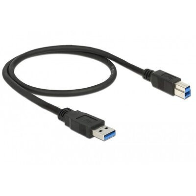 Delock Kábel - 85065 (USB3.0, A-B kábel, apa/apa, 0,5m)