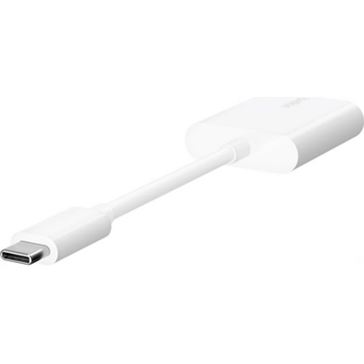 Belkin RockStar USB-C Audio + Charge Adapter White