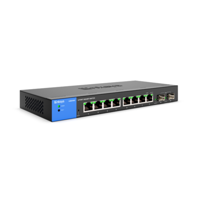 LINKSYS Switch LGS310C, 8x1000Mbps 2x1G SFP (8-Port Business Gigabit Switch + 2 SFP port)