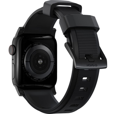 Nomad Rugged Strap, black hardware - Apple Watch Ultra 49mm 8/7 45mm/6/SE/5/4 44mm/3/2/1 42mm
