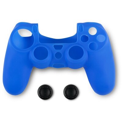 Spartan Gear PS4 kontroller szilikon skin kék + thumb grips