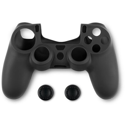 Spartan Gear PS4 kontroller szilikon skin fekete + thumb grips