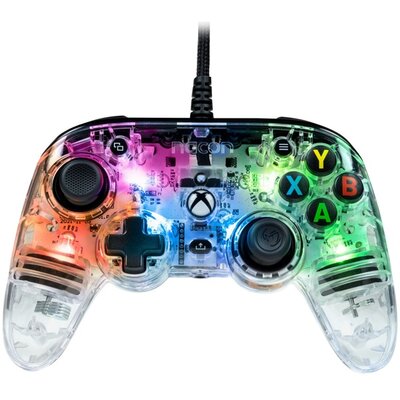 Nacon Pro Compact Xbox Series vezetékes átlátszó RGB kontroller