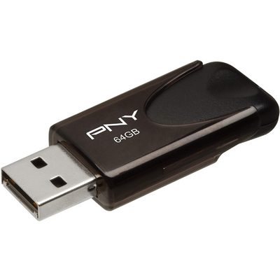 PNY 64GB Attaché 4 USB 2.0 Black