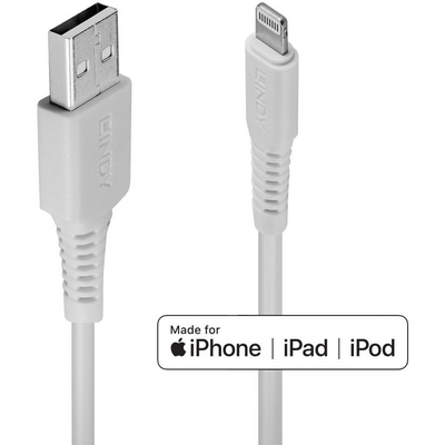 LINDY 1m USB to Lightning Cable white