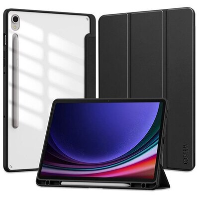 Tech-Protect TP604061 Samsung X710/X716B Galaxy Tab S9 11.0 SmartCase fekete tablet tok Pencil tartóval